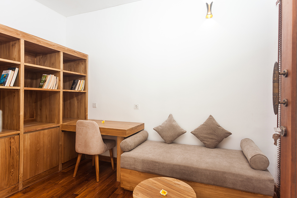 アルチャヴィラ サヌールの2ベッドルームヴィラのリビング